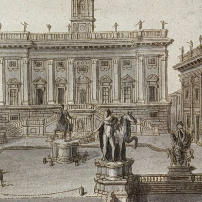Framed Vintage Campidoglio Rome Print