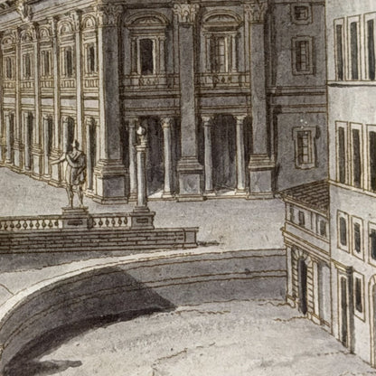 Framed Vintage Campidoglio Rome Print