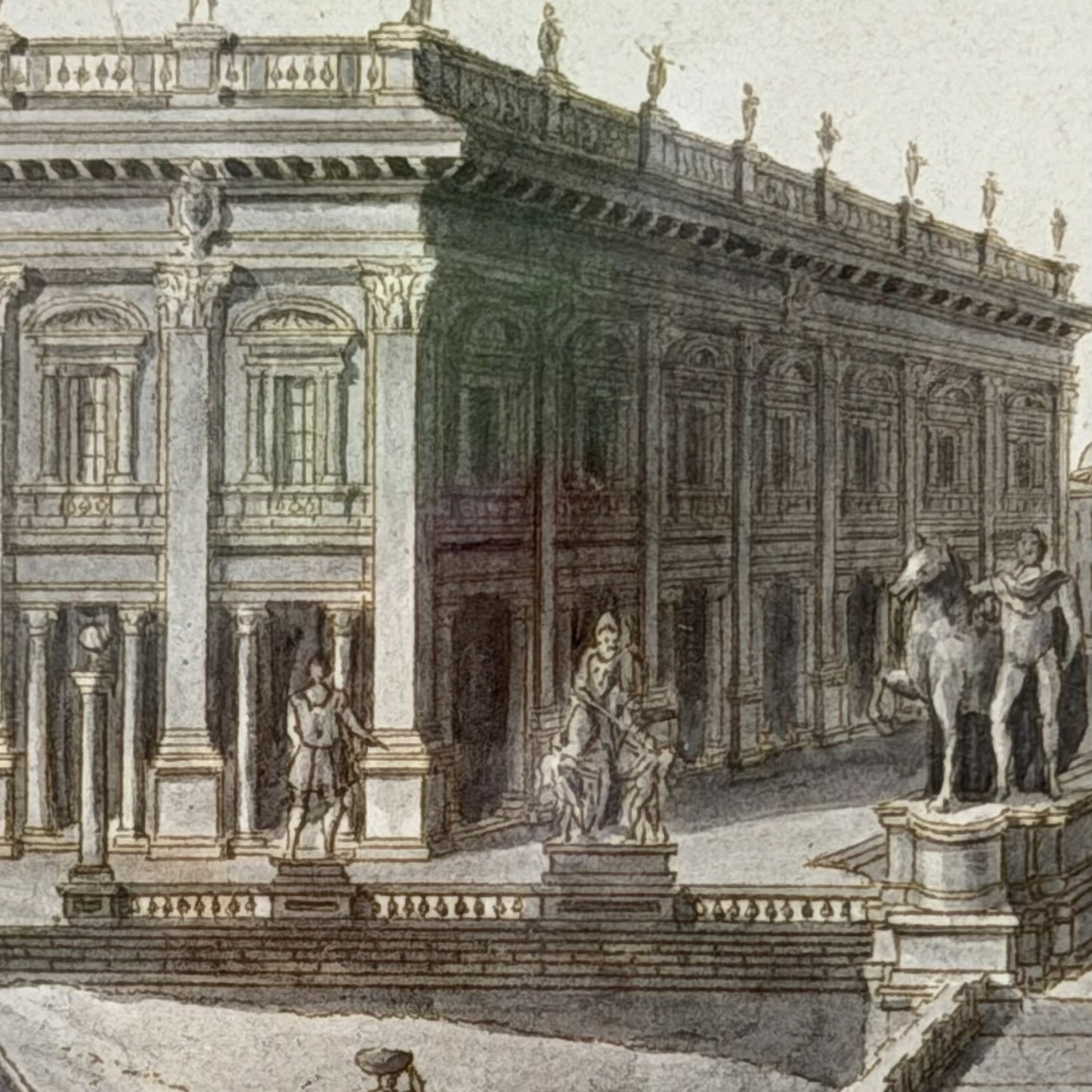 Framed Vintage Campidoglio Rome Print