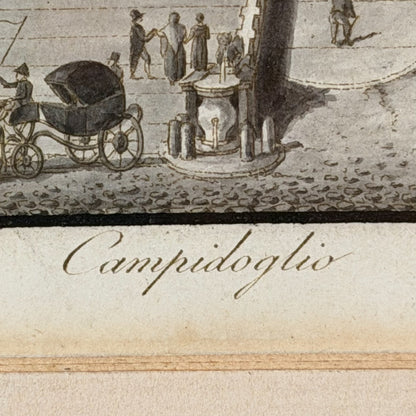 Framed Vintage Campidoglio Rome Print