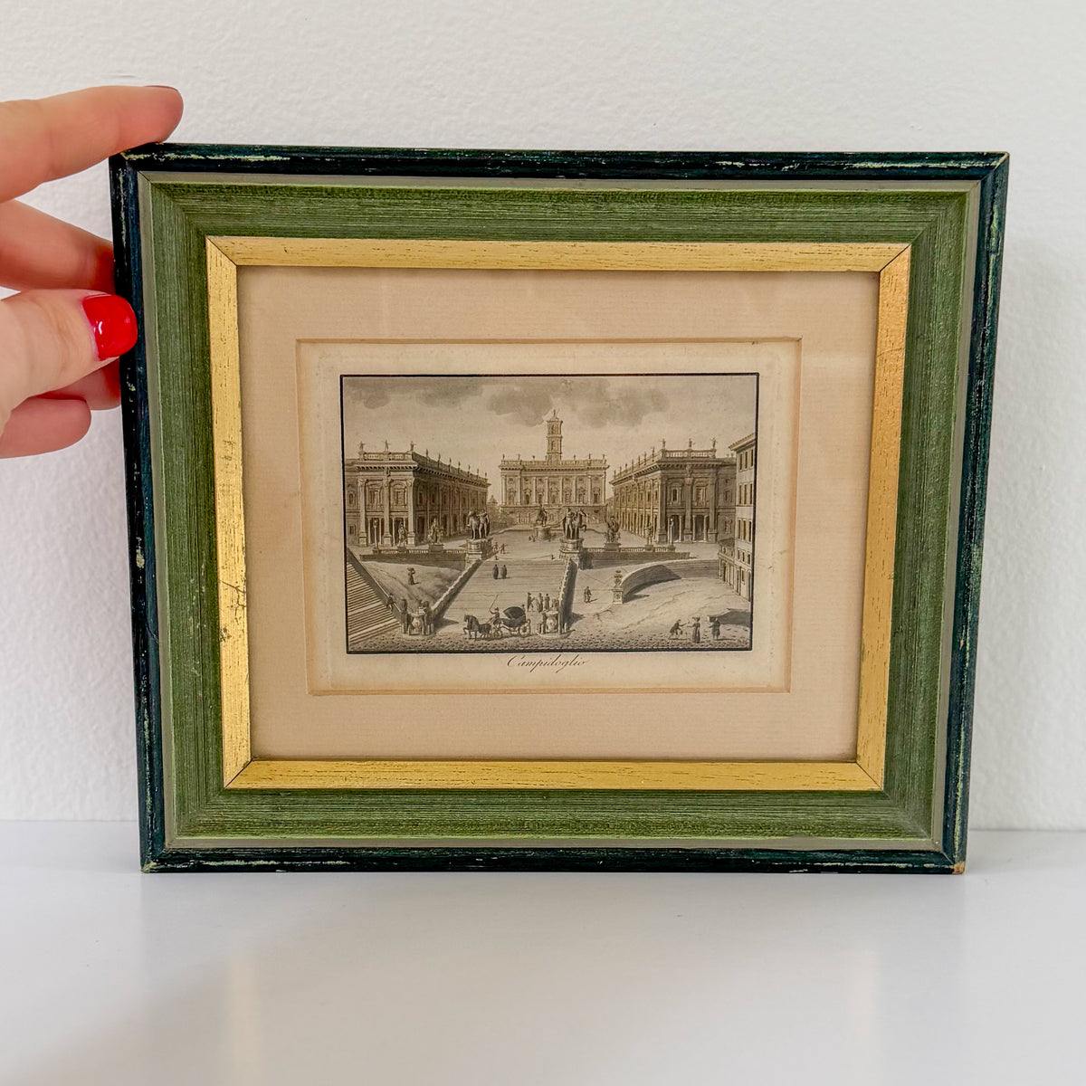 Framed Vintage Campidoglio Rome Print