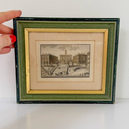 Framed Vintage Campidoglio Rome Print