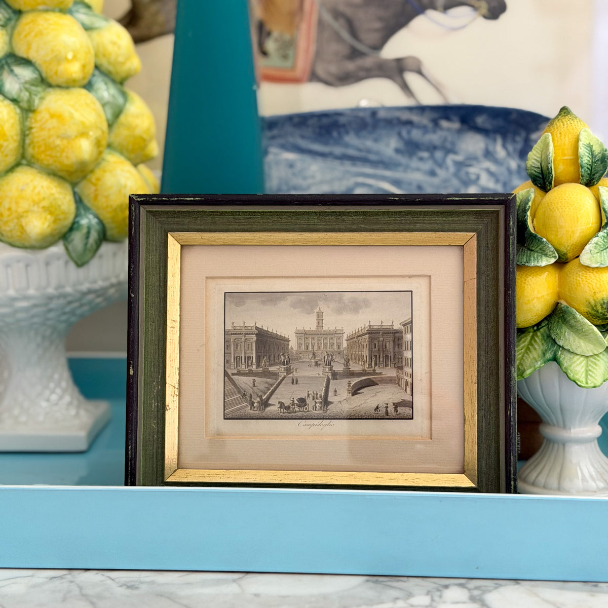 Framed Vintage Campidoglio Rome Print
