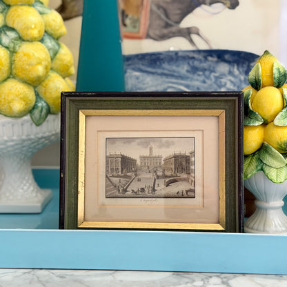 Framed Vintage Campidoglio Rome Print