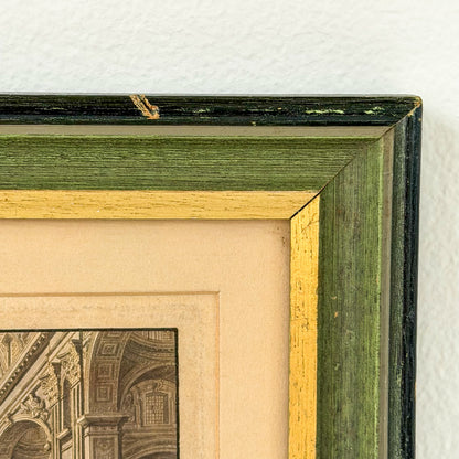 Antique St Peter’s Basilica Interior Print