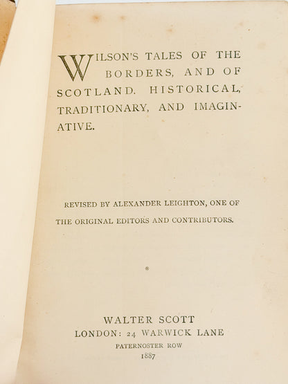 1888 Scottish Tales Antique Book Set of Four