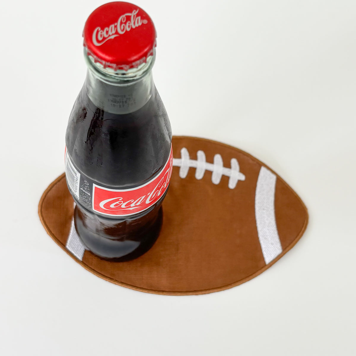 Linen Football Cocktail Napkins (Set of 4)