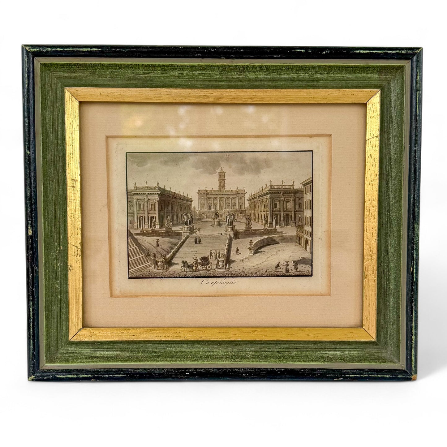 Framed Vintage Campidoglio Rome Print