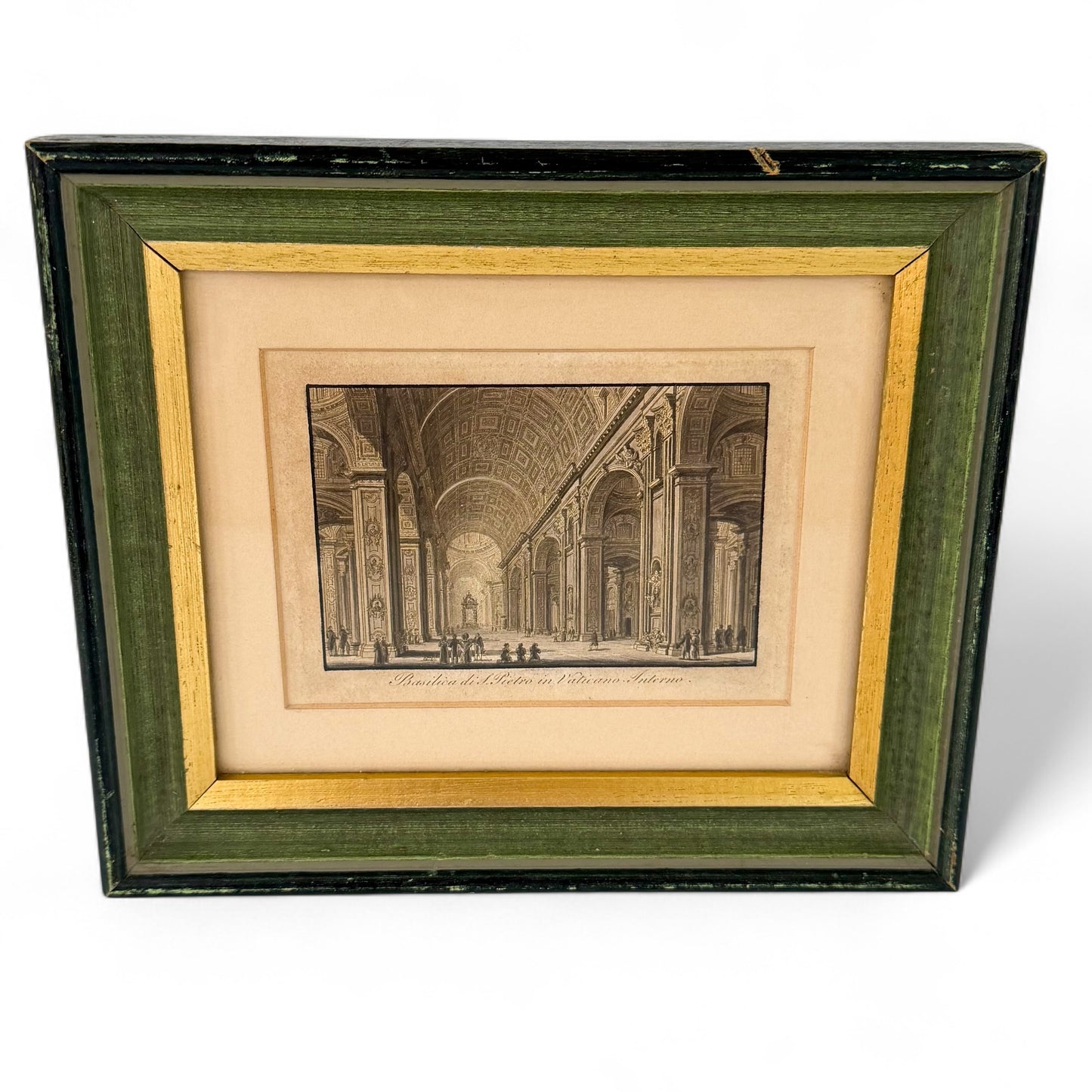 Antique St Peter’s Basilica Interior Print