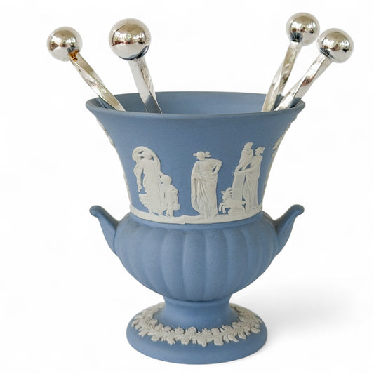Wedgewood Blue Jasperware Urn