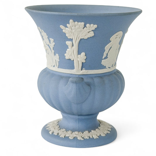 Wedgewood Blue Jasperware Urn
