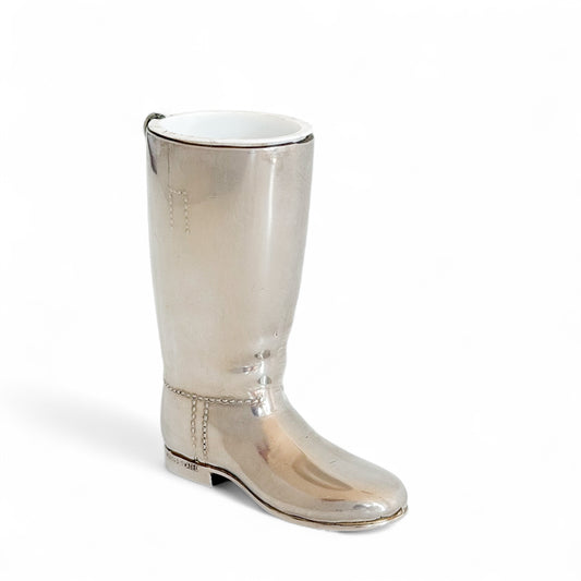 Vintage Silverplate Riding Boot Jigger/Vessel