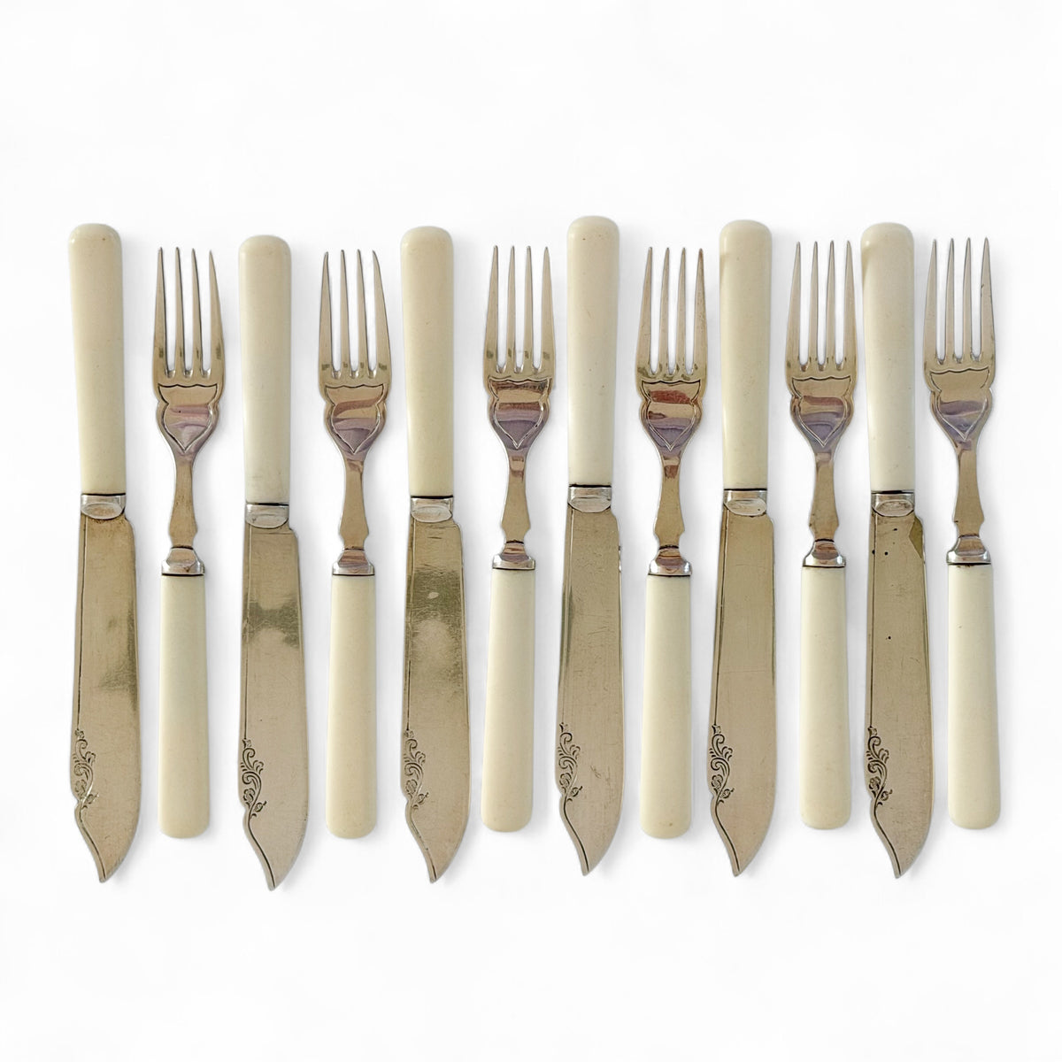 Vintage Silverplate Fish Knife and Fork Set | EPNS