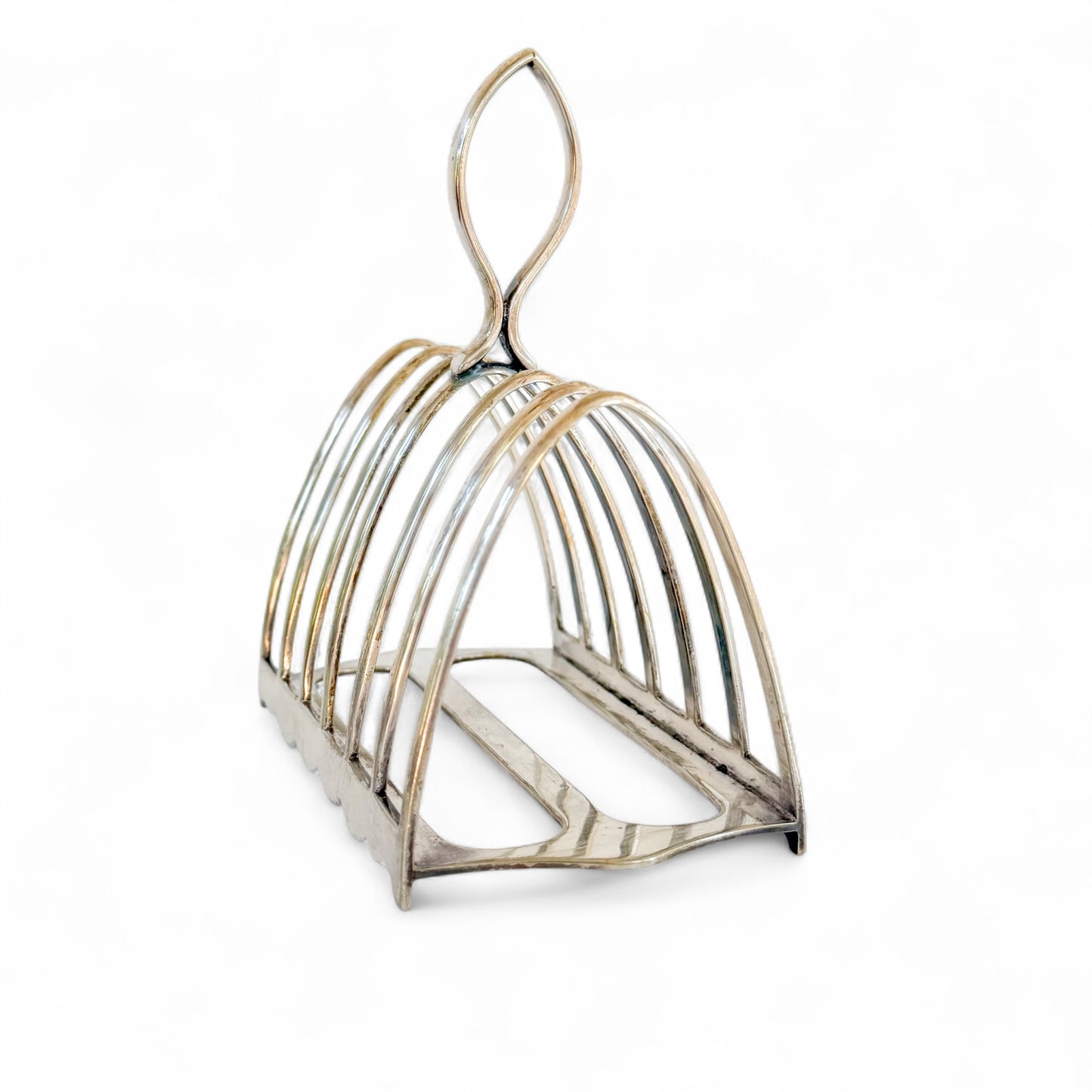 Antique Walker and Hall English Silverplate Toast Rack