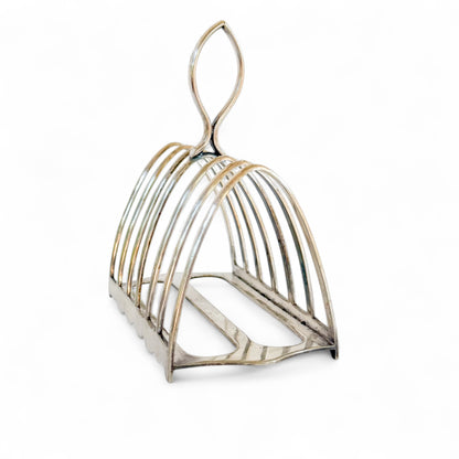 Antique Walker and Hall English Silverplate Toast Rack