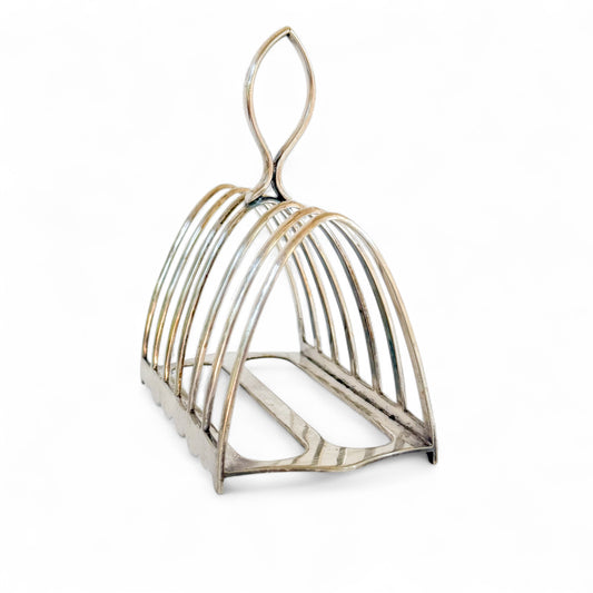 Antique Walker and Hall English Silverplate Toast Rack