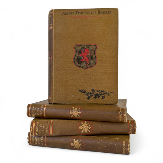 1888 Scottish Tales Antique Book Set of Four