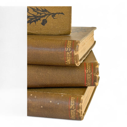 1888 Scottish Tales Antique Book Set of Four