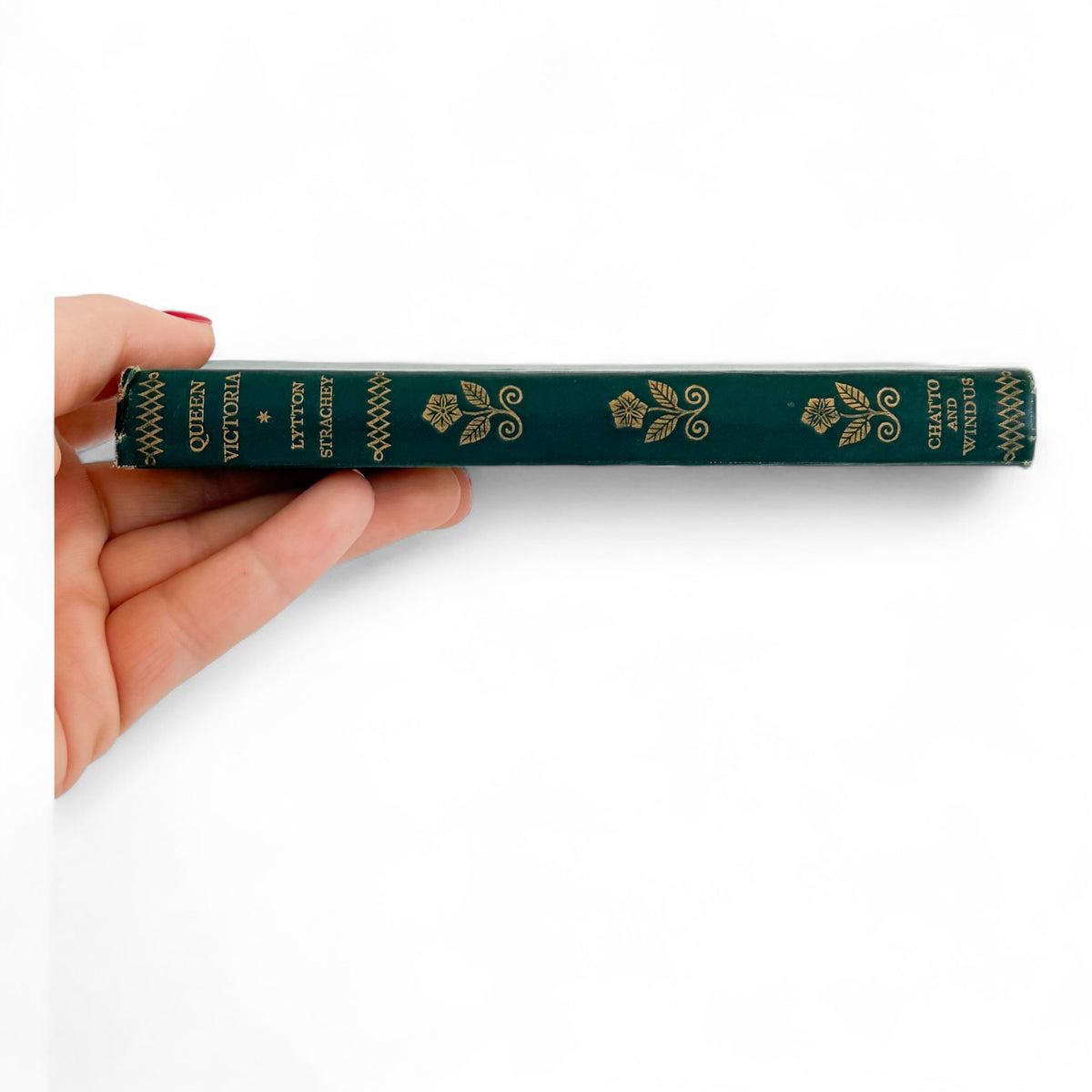Vintage Green Queen Victoria Book by Lytton Strachey