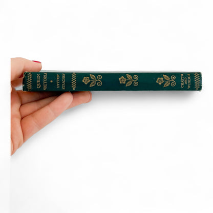 Vintage Green Queen Victoria Book by Lytton Strachey