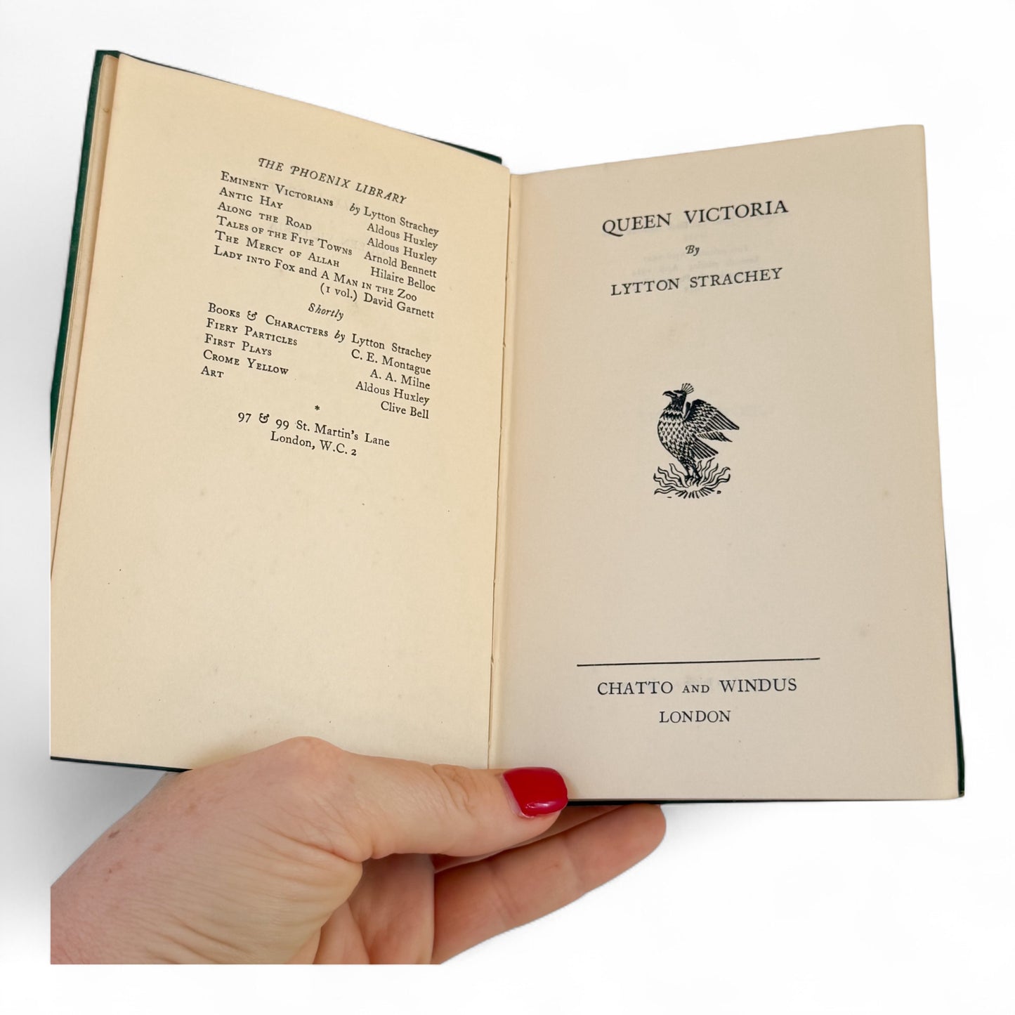 Vintage Green Queen Victoria Book by Lytton Strachey
