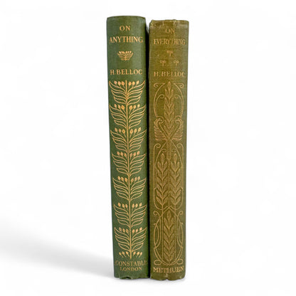Antique Hilaire Belloc On Anything & On Everything Books