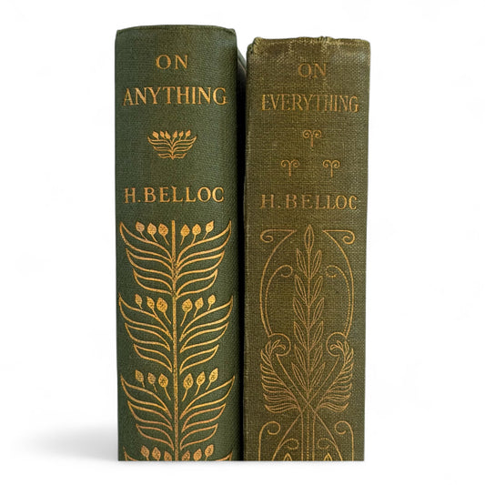 Antique Hilaire Belloc On Anything & On Everything Books