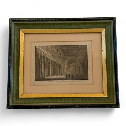 Framed Vintage Rome Basilica Architectural Print