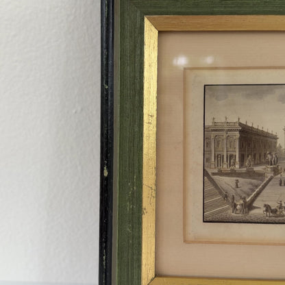 Framed Vintage Campidoglio Rome Print